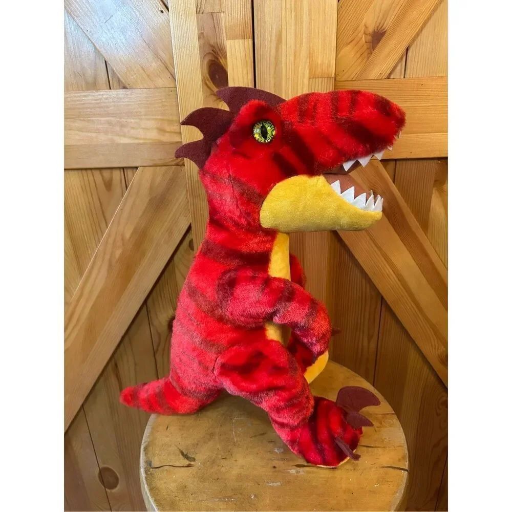 2022 BUILD A BEAR RED T-REX DINOSAUR PLUSH/STUFFED ANIMAL (5121)